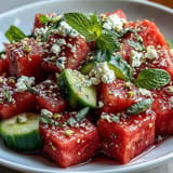 Taste summer's best: Watermelon Feta Crunch Salad with fragrant, toasted pistachio crunch.