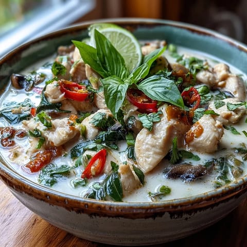 Thai Chicken Coconut Curry Soup