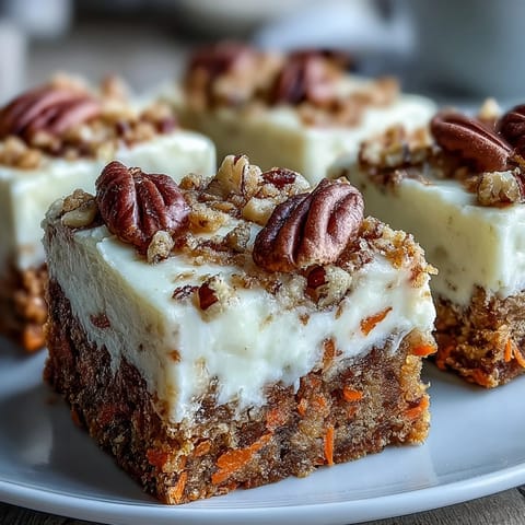 Carrot Cake Cheesecake Bars
