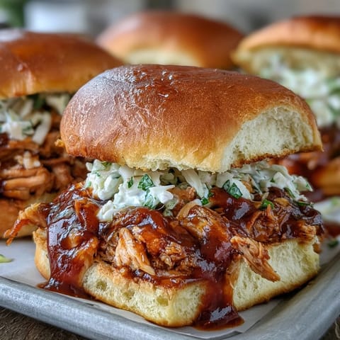 Pulled BBQ Chicken Sandwiches
