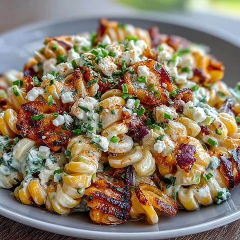 Elote Corn Pasta with Cotija