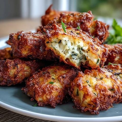 Crispy baked zucchini cheddar tater tots, a delicious savory snack for any occasion.