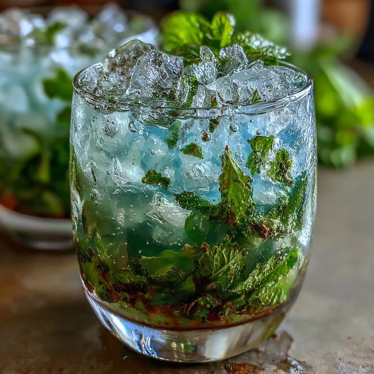 A refreshing alcohol-free mint julep mocktail served in a classic silver cup with vibrant green mint leaves.