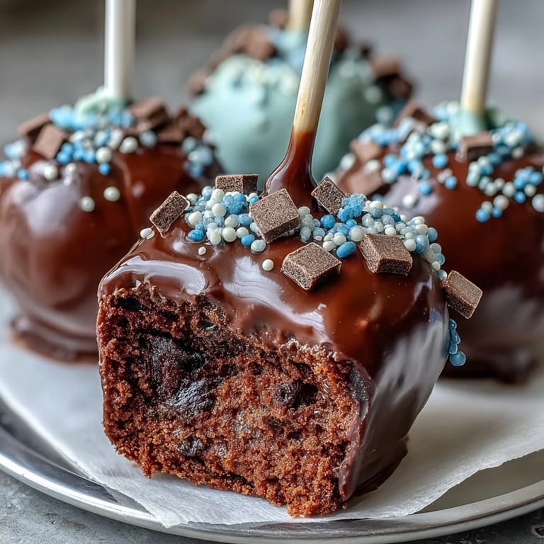 School-themed graduation cake pops, featuring colorful chocolate coating and sprinkles for a festive dessert.