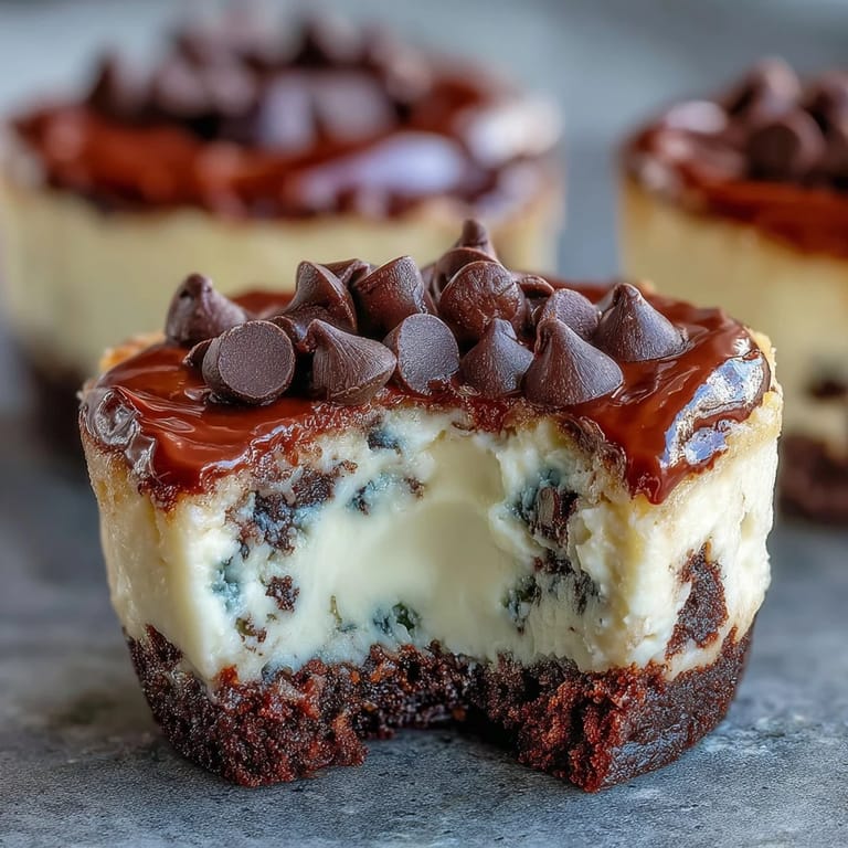 Showcase these delightful mini cheesecake bites with Oreo crust, perfectly chilled and ready.