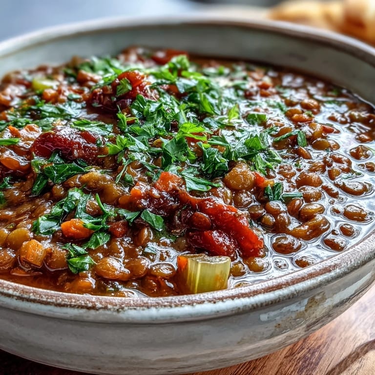Savor this delicious French Lentil Stew, perfectly seasoned and ideal for a cozy meal.