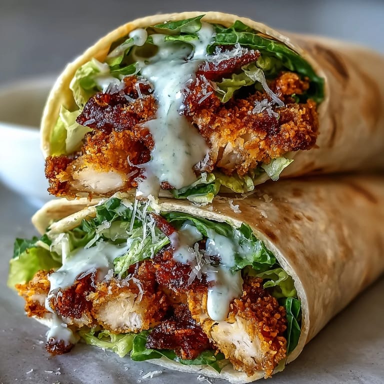 Savory chicken Caesar wraps, a perfect portable lunch solution.
